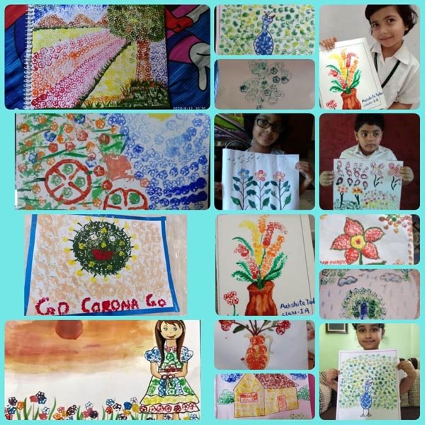 Vegetable Paintings by Class I Students