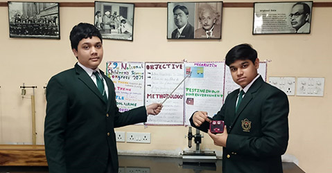 Ojas Raj (Class 9) and Piyush Mondal (Class 9)