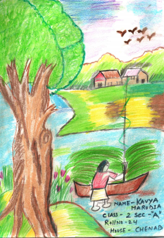 New scenery drawing for class 4 Quotes, Status, Photo, Video | Nojoto-saigonsouth.com.vn