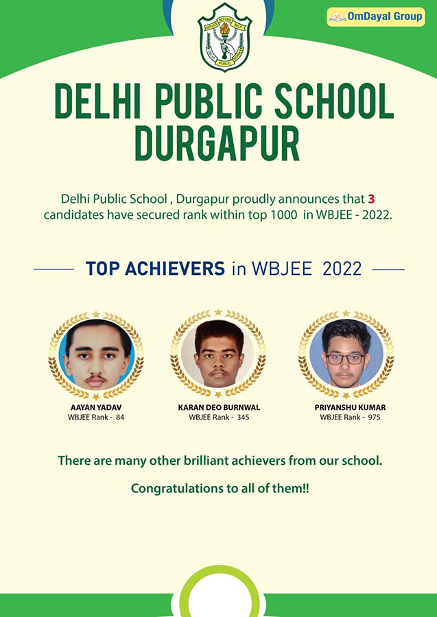 Top Achievers in WBJEE 2022