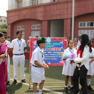 Ms. Anjana Om Kashyap's visit to Delhi Public School, Durgapur